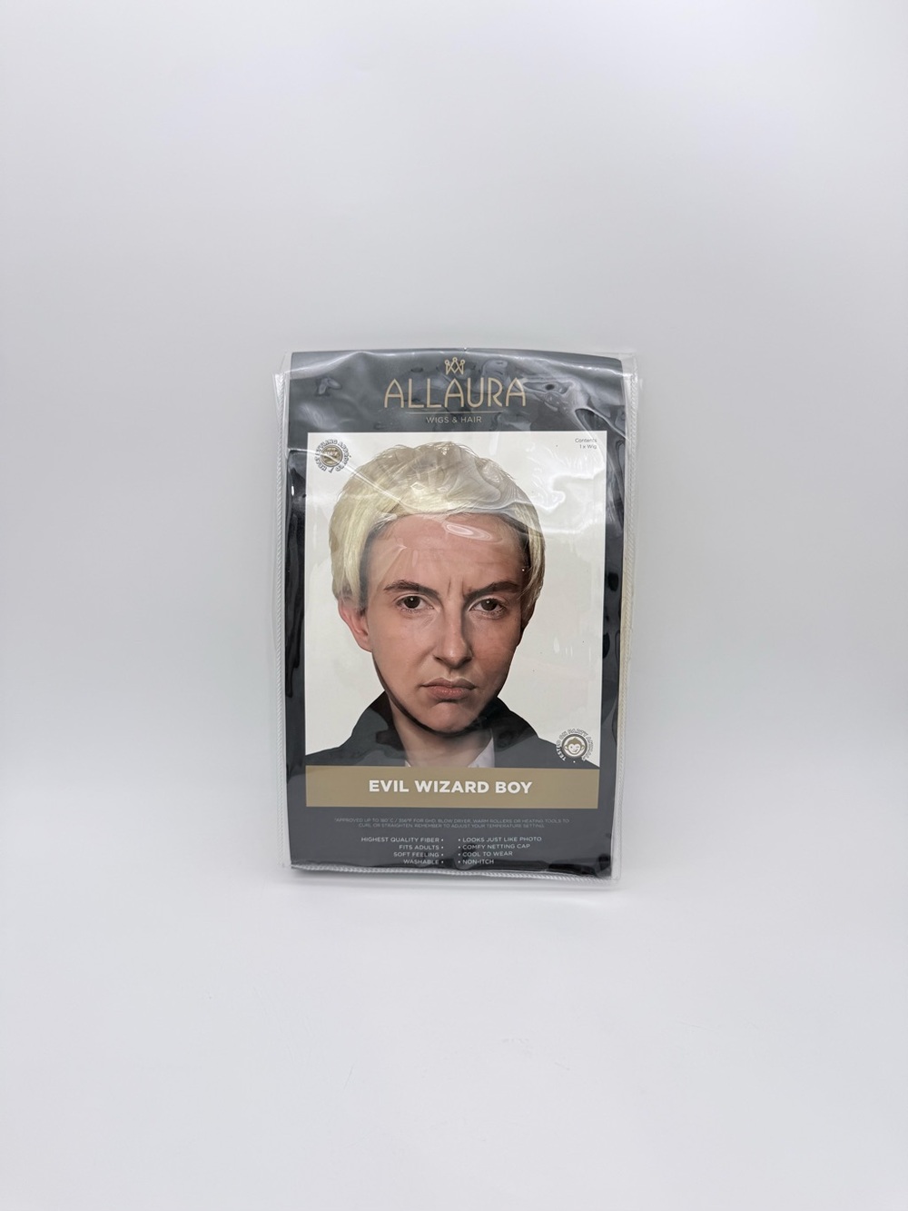 Allura Wigs Evil Wizard Boy Blonde Straight Adult Unisex Wig One Size